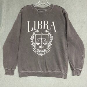 Women’s Girl Dangerous Grey Libra Sweater Sz. S